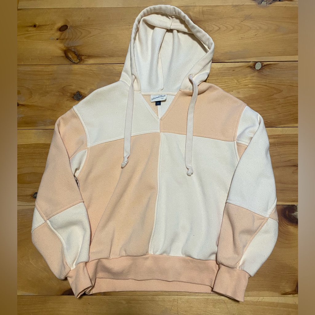 Orange Patchwork Hoodie